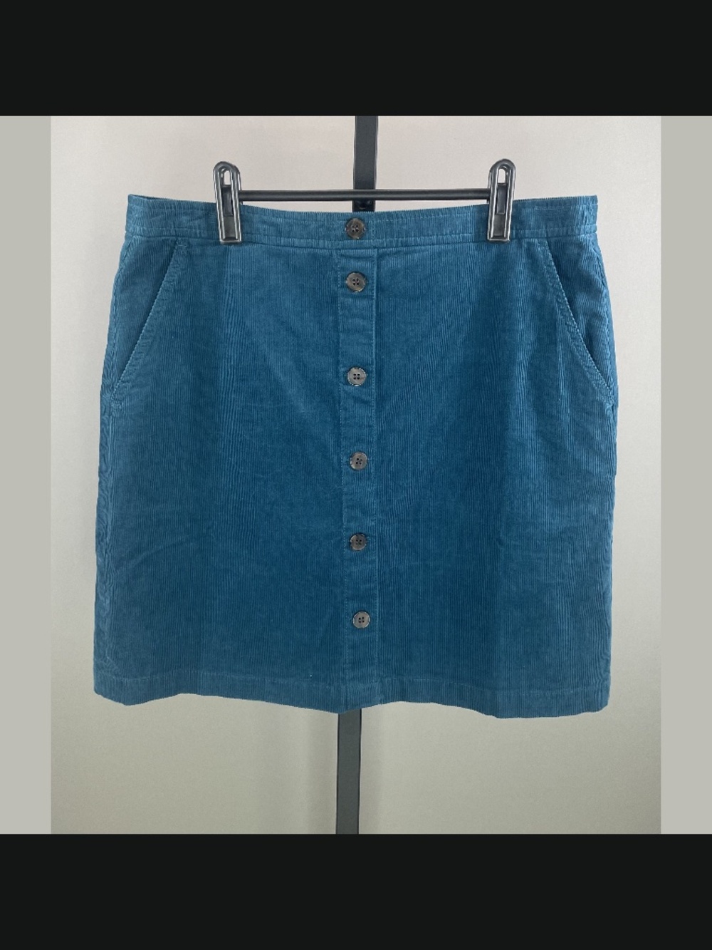 NEW J Crew Skirt Womens 12 blue corduroy preppy classic casual